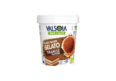 Augaliniai valgomieji ledai VALSOIA, tiramisu skonio, 300 g