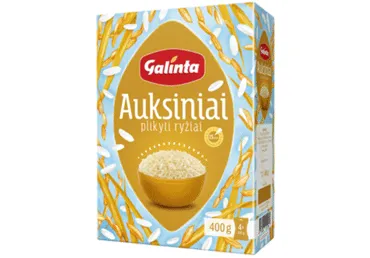 Rīsi GALINTA Zelta tvaicēti 4x100g