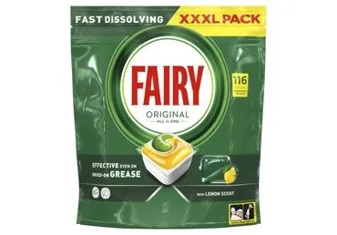 Automatinių indaplovių kapsulės FAIRY Ain1 Lemon, 116vnt