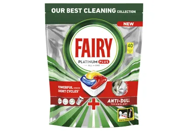 Automatinių indaplovių kapsulės FAIRY Platinum+ Lemon, 40vnt
