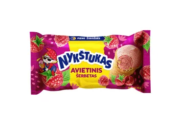 Aviečių skonio šerbetas NYKŠTUKAS, 76 g