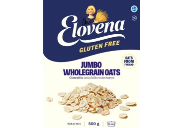 Avižiniai dribsniai ELOVENA JUMBO be glitimo, 500 g