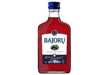 Degtinė BAJORŲ, Degtinė ir juodieji serbentai, 32%, 0,2 l