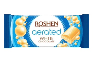 Baltasis akytasis šokoladas ROSHEN AERATED, 80 g