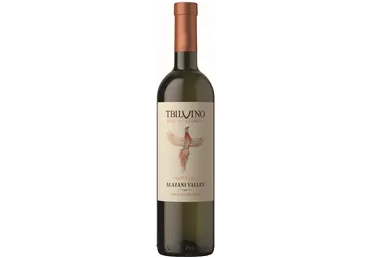 Baltasis pusiau saldus vynas ALAZANI VALLEY TBILVINO, 750 ml