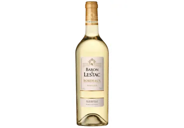 Baltasis sausas vynas BARON DE LESTAC BORDEAUX, 750 ml