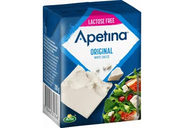 Baltasis sūris APETINA be laktozės, 45 % rieb. s. m., 200 g