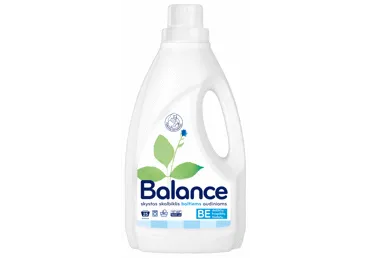 Baltų audinių skystasis skalbiklis BALANCE, 1.5 l
