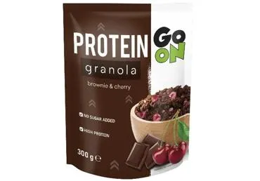 Baltyminė granola GO ON, braunio ir vyšnių skonio, 300 g