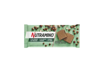 Baltyminiai vafliai NUTRAMINO, riešutų ir šokolado skonio, 39 g
