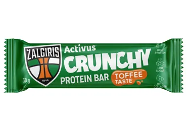 Baltyminis irisų skonio batonėlis ACTIVUS, su saldikliu, 12 x 50 g