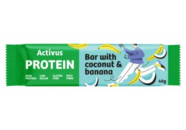 Proteīna batoniņš ACTIVUS kokosriekstu un banānu 40g