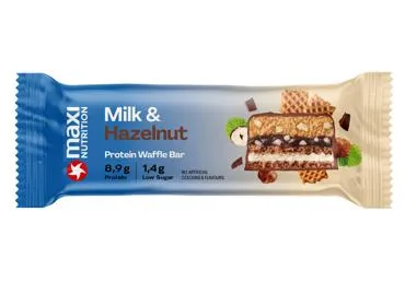 Baltyminis vaflinis batonėlis su riešutais MAXI NUTRITION, 40 g