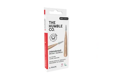Bambukiniai tarpdančių šepetėliai HUMBLE BRUSH,D2, 6 vnt., 1 vnt.