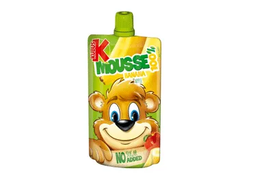 Bananų ir obuolių tyrelė KUBUŠ, 100 g