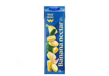 Bananų nektaras WELL DONE, TETRA PAK, 1 l