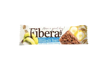 Bananų skonio batonėlis FIBERA, 20 g