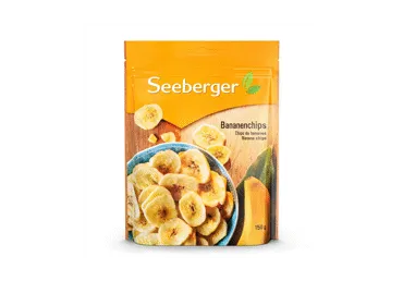 Bananų traškučiai SEEBERGER, 150 g