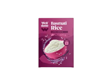BASMATI ryžiai WELL DONE, 400 g