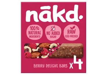 Batonėlis su avietėmis NAKD, 140 g