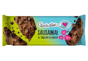 Sausainiai su šokoladu ir kakava Beatos Virtuvė, 150g