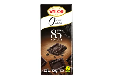 Becukris juodasis šokoladas 85% VALOR, 100 g