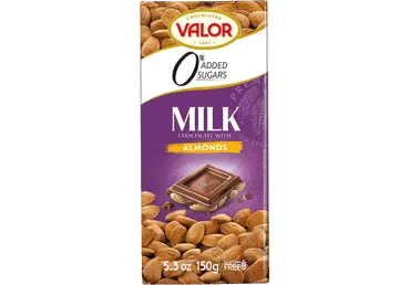Becukris pieninis šokoladas VALOR su migdolais, 150 g