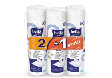 BELLA COTTON vatos pagalvėlės, apvalios, 3x80vnt