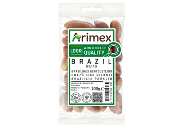 Bertoletijų riešutai ARIMEX, 100 g