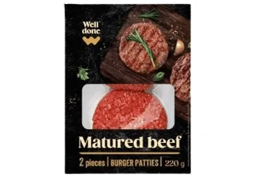 Brandintos jautienos mėsainių maltiniai WELL DONE, 220 g