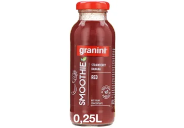 Braškių ir bananų kokteilis GRANINI, 250 ml