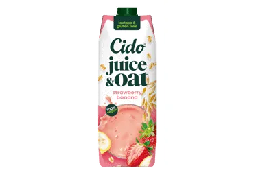 Braškių ir bananų skonio avižų gėrimas CIDO, 1 l