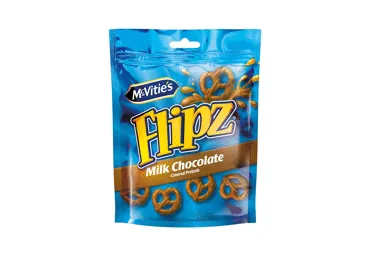 Breceliai FLIPZ, pieninio šokolado skonio, 90 g
