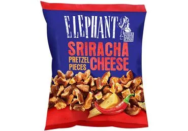 Brecelių gabaliukai ELEPHANT, SRIRACHA sūrio skonio, 125 g