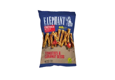 Brecelių juostelės ELEPHANT su pomidorais ir kmynais, 80 g