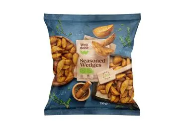 Bulvių skiltelės su prieskoniais WELL DONE, 750 g, 750 g