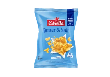 Bulvių traškučiai ESTRELLA, sviesto ir druskos skonio, 170 g