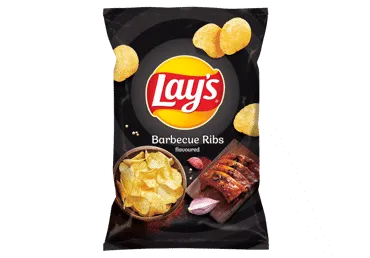 Bulvių traškučiai LAY'S, grilyje keptų šonkauliukų skonio, 130 g