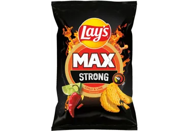 Bulvių traškučiai LAY'S MAXX STRONG,aitr.papr.,žal.citr. sk., 120 g