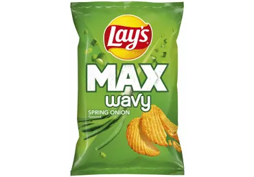 Bulvių traškučiai LAY'S MAXX WAVY, svogūnų laiškų skonio, 120 g