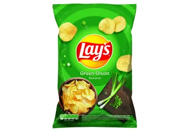 Bulvių traškučiai LAY'S, svogūnų laiškų skonio, 130 g