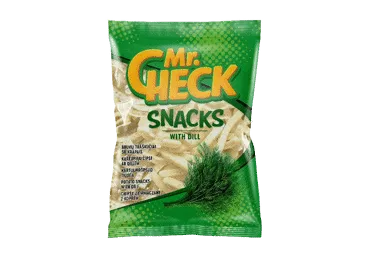Bulvių traškučiai MR. CHECK su krapais, 50 g
