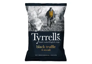 Bulvių traškučiai TYRRELL'S, trumų ir jūros druskos skonio, 135 g