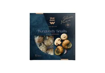 Saldēti Burgundijas gliemeži ar sēnēm WELL DONE PREMIUM 100g