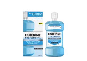 LISTERINE Professional Fresh Breath+ burnos skalavimo skystis, 500ml