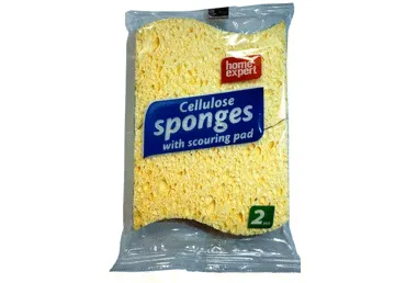 Celiuliozės kempinės su šveistuku, 2 vnt.