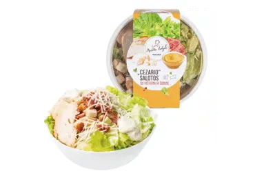 CEZARIO salotos su vištiena ir kepta šonine, 180 g