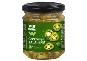 Marinēti Jalapeno pipari WELL DONE 210g