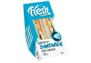 CHOICE #1 sumuštinis su lašiša, kiaušiniais, špinatais, 165 g
