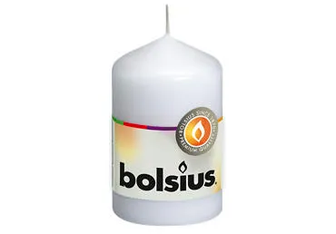 Cilindrinė žvakė BOLSIUS, 5x8, 103913200102, balta